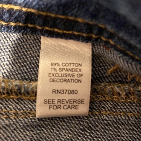 womens Cato solid blue distressed stretch plus size denim jeans size 22W - Picture 7 of 7